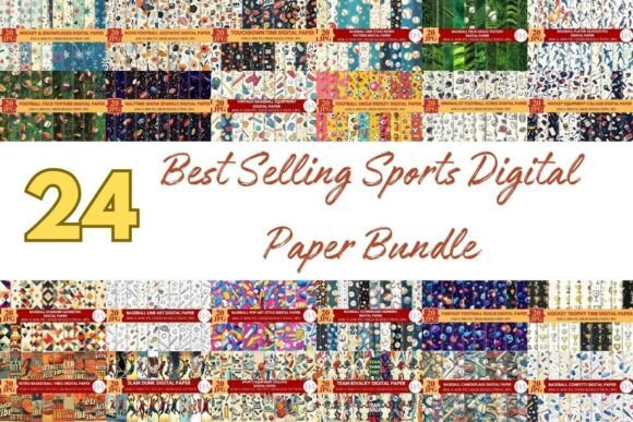 Download Amazing Sports Digital Paper Mega Bundle - Bundle Collection