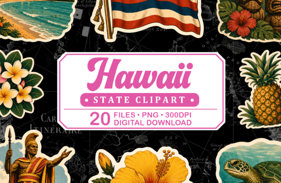 Download Hawaii Vintage Travel Clipart - Travel Collection