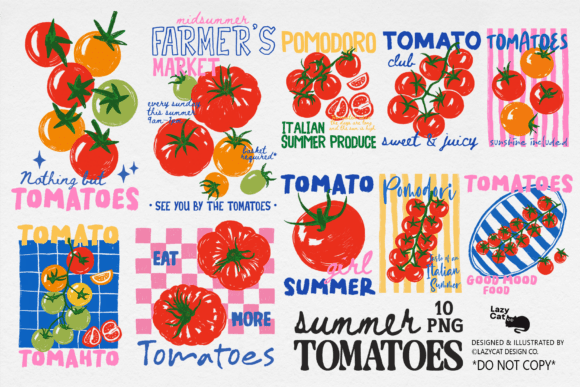 Download Tomato Summer PNG Sublimation Bundle - Bundle Collection