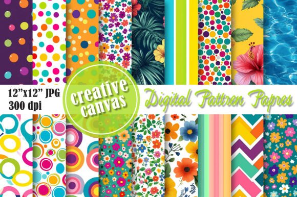 Download Summer Digital Paper Bundle - Bundle Collection