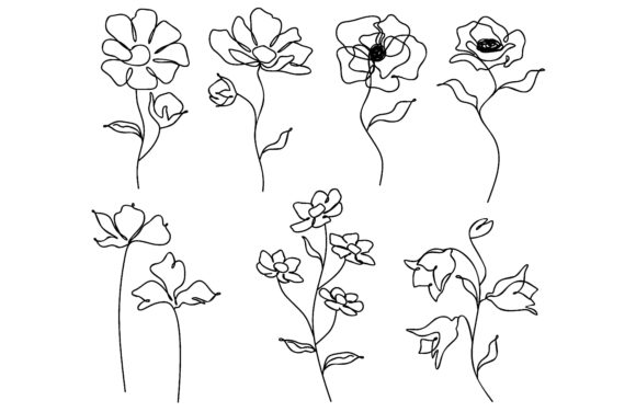 Download Collection of Hand Drawn Flowers - Hand drawn Collection