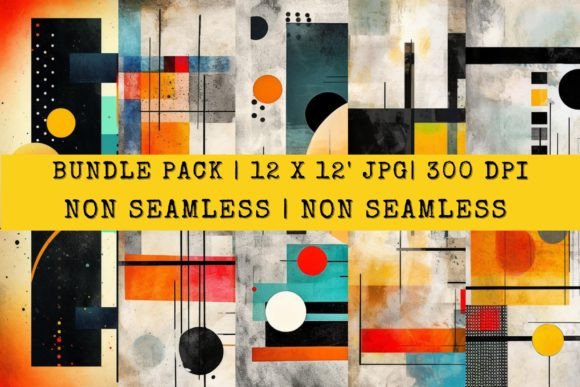 Download Bundle Abstract Bauhaus Geometrical Art - Bundle Collection