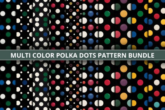 Download Multi Color Polka Dots Pattern Bundle - Bundle Collection