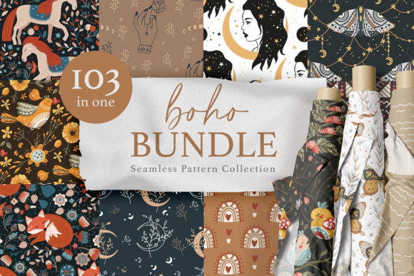 Download Seamless Boho Pattern Bundle - Bundle Collection