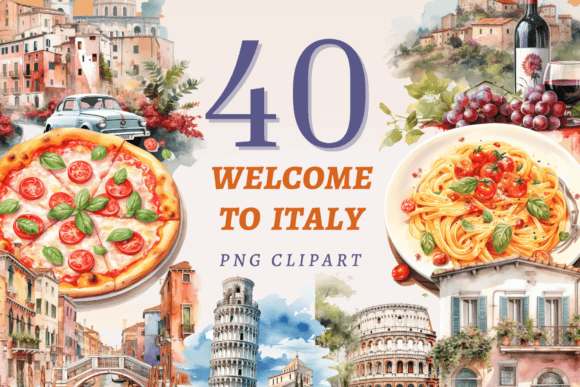 Download Welcome to Italy PNG Bundle - Bundle Collection