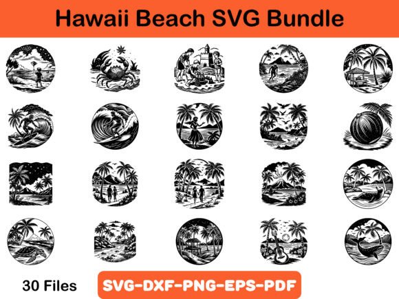 Download Hawaii Beach SVG Bundle - Bundle Collection